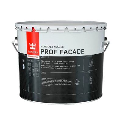 Organic facade paint Prof Facade (Facade) TIKKURILA 9l white (base KA)