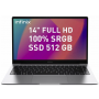 Notebook Infinik Inbook KSL23 i5 1155G7/8Gb/SSD512Gb/14"/IPS/FHD/Vin11Home/Grai