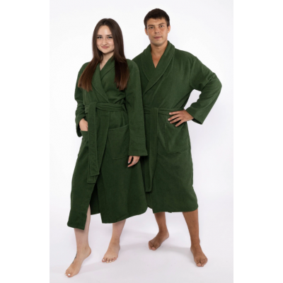 Dressing gown man's terry (color Green). p 58