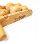 Compact wooden massager. Acupressure tools, home massager, travel