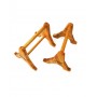 Wooden triangular parallettes. Push up bars. Gymnastics bar