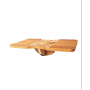 Balance Board. Surfbrett aus Holz. wackeliges Brett. Handgefertigtes Balance-Spielzeug aus Holz