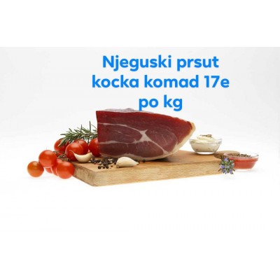 Prosciutto Njeguški w kawałku, pakowane próżniowo