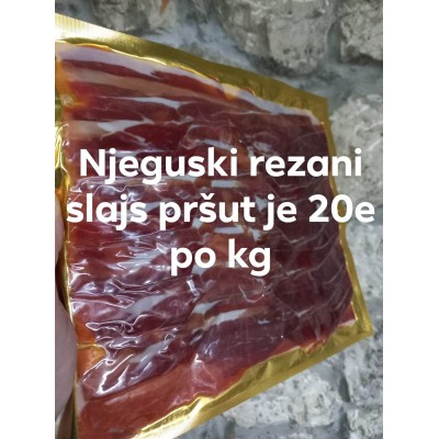 Loncha de prosciutto Njeguški sellada al vacío