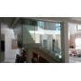 All glass partitions and railings