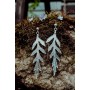 Boucles d'oreilles Feuille d'ambroisie