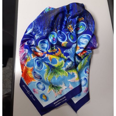 Women's silk scarf 70x70