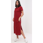 T-shirt dress for women HappyFox, HF1301N size 46, color t. blue