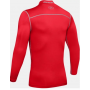 Under Armor Men's UA Armor Compression Mock T-shirt, size SM, 600 red/steel