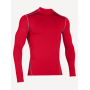 Under Armor Men's UA Armor Compression Mock T-shirt, size SM, 600 red/steel