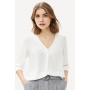 Blouse baon V-neck blouse Baon, size: L, white