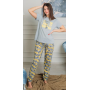 Women's pajamas with trousers.